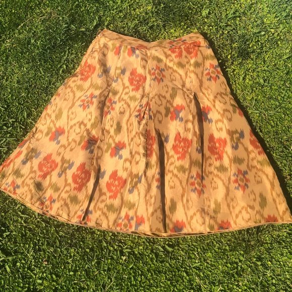 J. Jill Pleated Multi Color Skirt - Picture 3 of 8